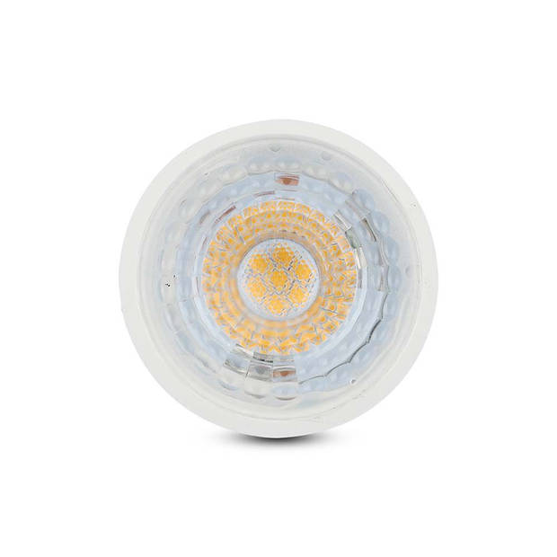 V-TAC VT-227D-N GU10 Dimbare LED Spots - Lens 38° - Samsung - IP20 - Wit - 6W - 445 Lumen - 3000K - 5 Jaar