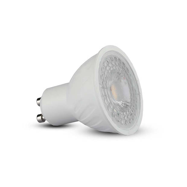 V-TAC VT-227D-N GU10 Dimbare LED Spots - Lens 38° - Samsung - IP20 - Wit - 6W - 445 Lumen - 6500K - 5 Jaar