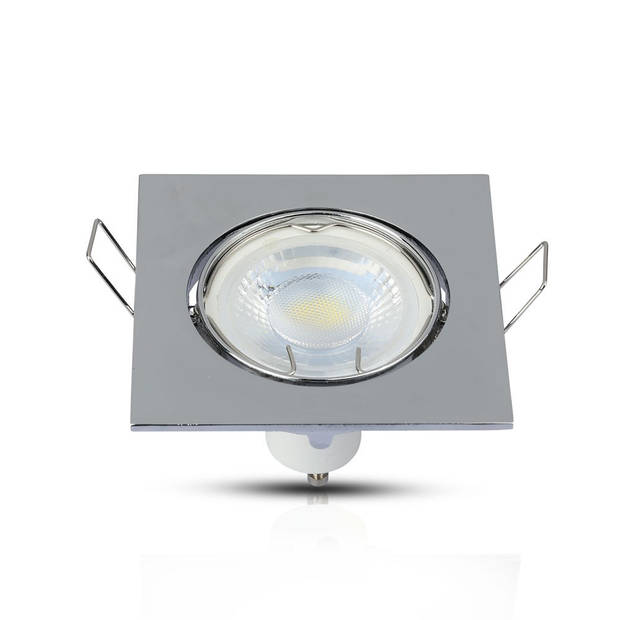 V-TAC VT-779-CH-SQ GU10 LED inbouwspots - chroom - IP20