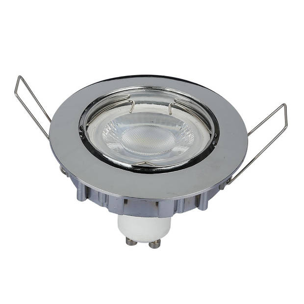 V-TAC VT-779-CH-RD GU10 LED inbouwspots - chroom - IP20