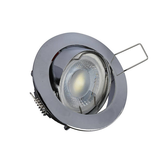 V-TAC VT-779-CH-RD GU10 LED inbouwspots - chroom - IP20