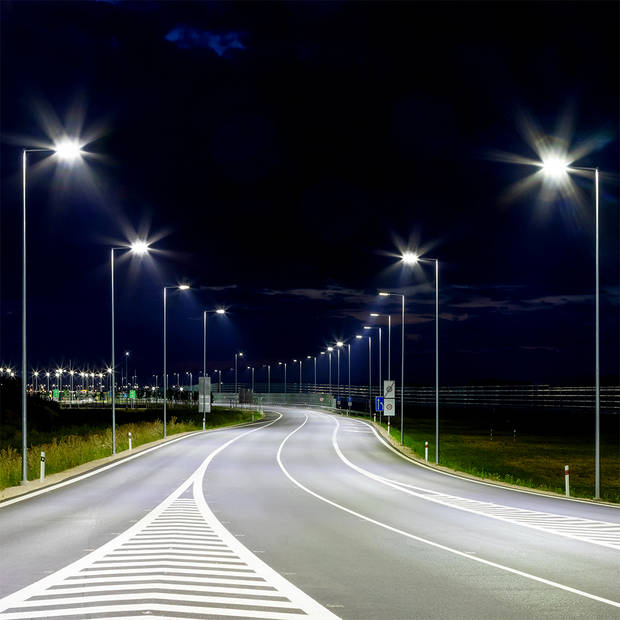 V-TAC VT-154ST-N LED Slim Straatverlichting - Grijs - Samsung - IP65 - 15W - 20300 Lumen - 4000K - 5 Jaar