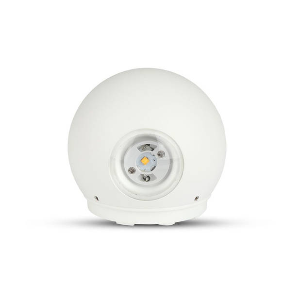 V-TAC VT-836-W-N Ronde LED wandlamp - IP65 - Wit - 4W - 476 Lumen - 4000K