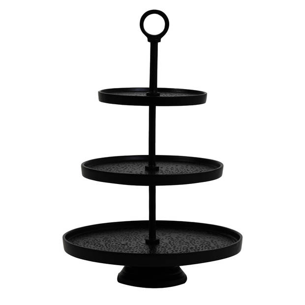 Light&living Etagere 3 laags Ø32x48 cm LUTEK zwart