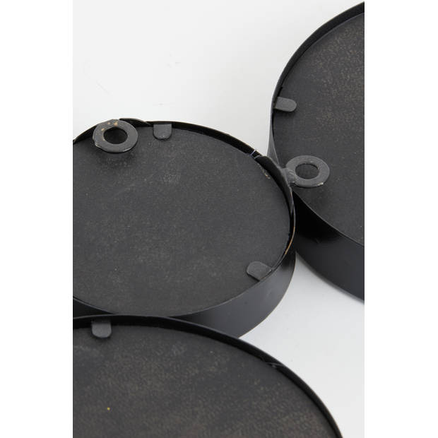 Light&living Spiegel 127x3,5x64,5 cm CIELO cirkels mat zwart