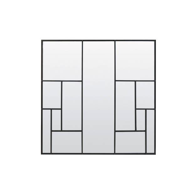 Light&living Spiegel 120x3x120 cm REFAR mat zwart