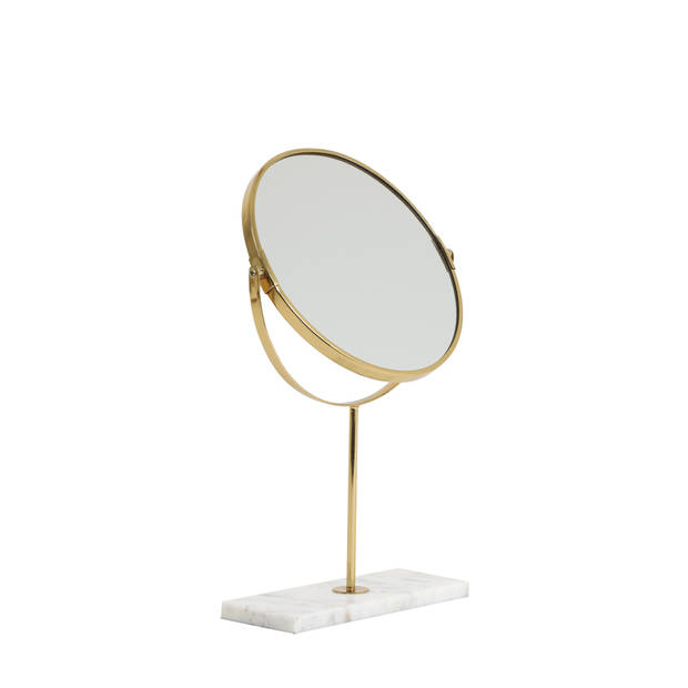 Light&living Spiegel op voet 24x9x40,5 cm RIESCO marmer wit-goud