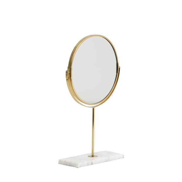 Light&living Spiegel op voet 24x9x40,5 cm RIESCO marmer wit-goud