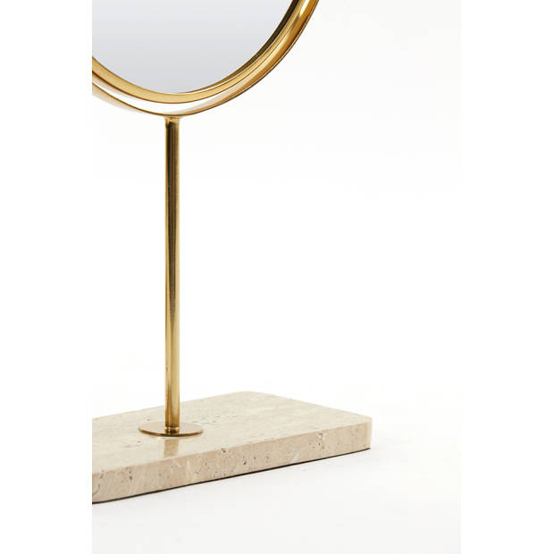 Light&living Spiegel op voet 24x9x40 cm RIESCO travertin zand-goud