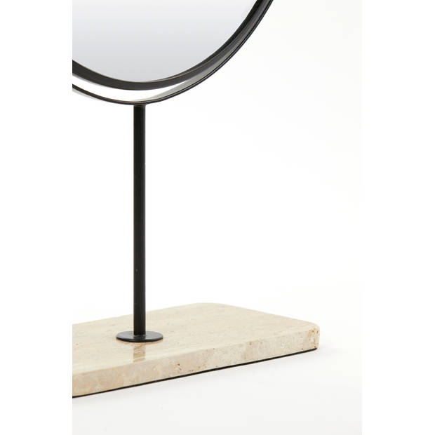 Light&living Spiegel op voet 32,5x12,5x49 cm RIESCO travertin zand-...