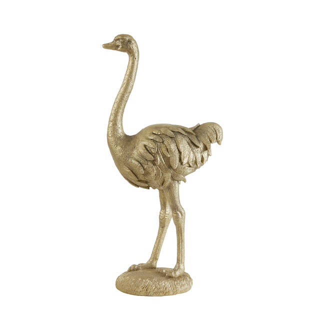 Light&living Ornament 31x18,5x66 cm OSTRICH licht goud