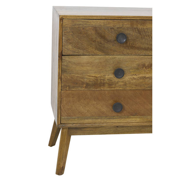 Light&living Kast met 6 laden 114x40x80 cm ESPITA hout olie bruin