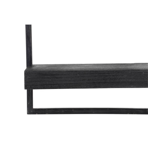 Light&living Wandplank 100x15x24 cm MADDISON hout mat zwart