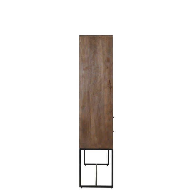 Light&living Kast 120x40x180 cm MEAVE hout mat donker bruin
