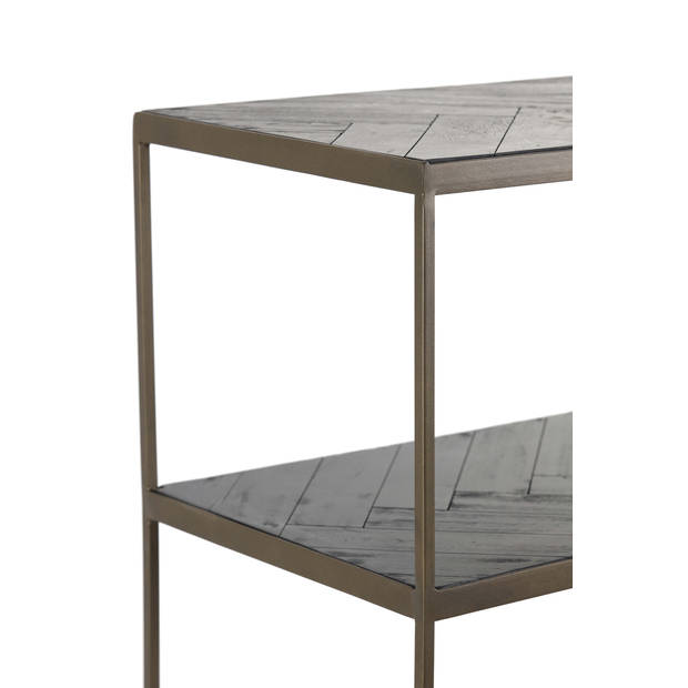 Light&living Side table 150x40x70 cm CHISA hout bruin-zwart