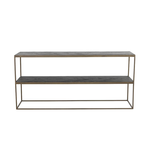 Light&living Side table 150x40x70 cm CHISA hout bruin-zwart