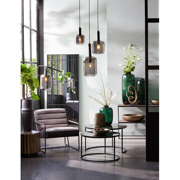 Light&living Side table 150x40x70 cm CHISA hout bruin-zwart