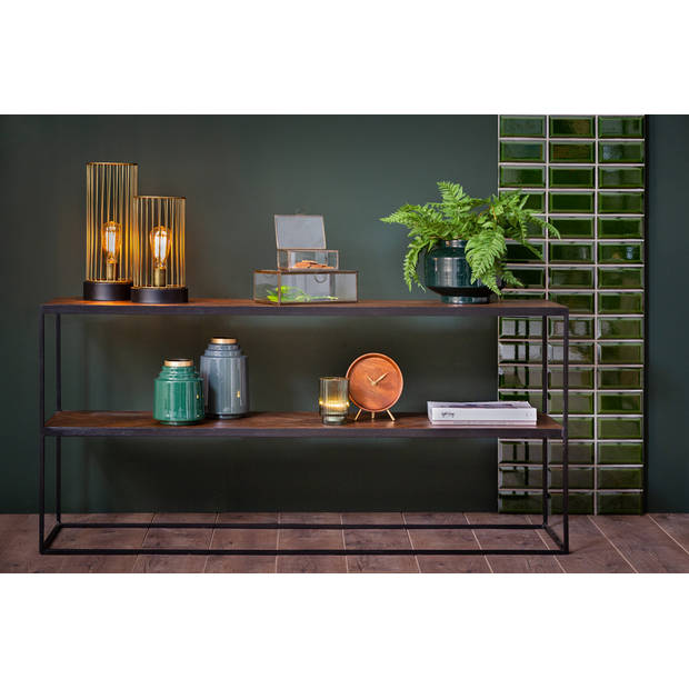 Light&living Side table 150x40x70 cm CHISA hout bruin-zwart