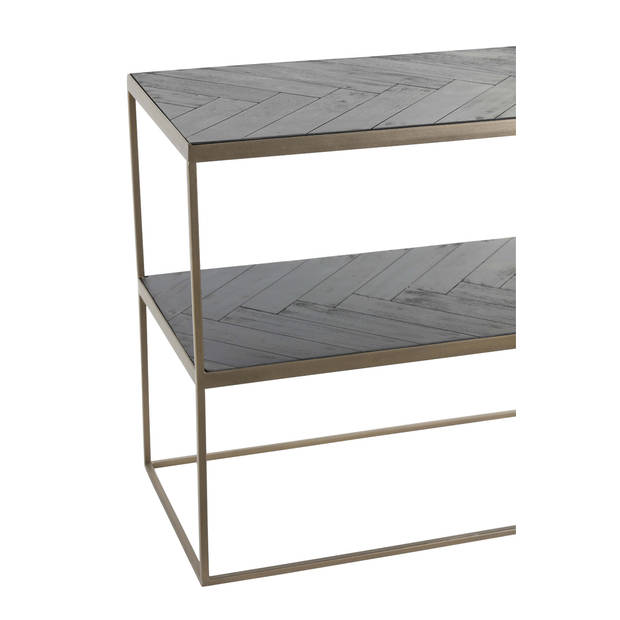 Light&living Side table 150x40x70 cm CHISA hout bruin-zwart