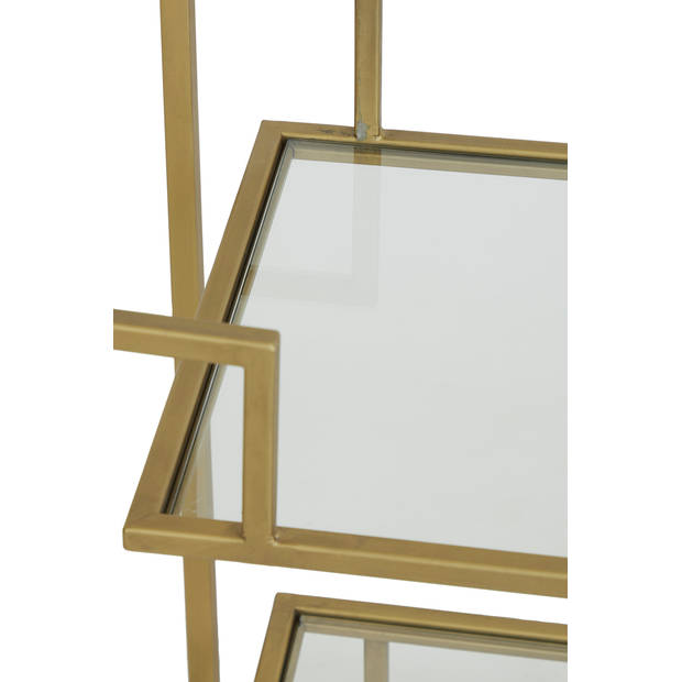 Light&living Side table 120x35x80 cm SUTERA glas helder-goud