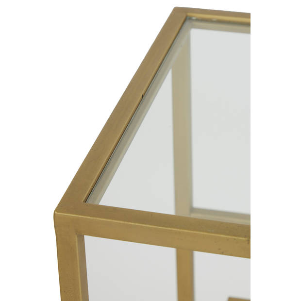 Light&living Side table 120x35x80 cm SUTERA glas helder-goud