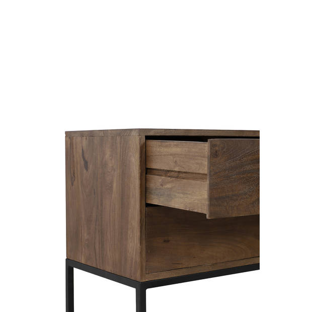 Light&living Side table 120x40x80 cm MEAVE hout mat donker bruin