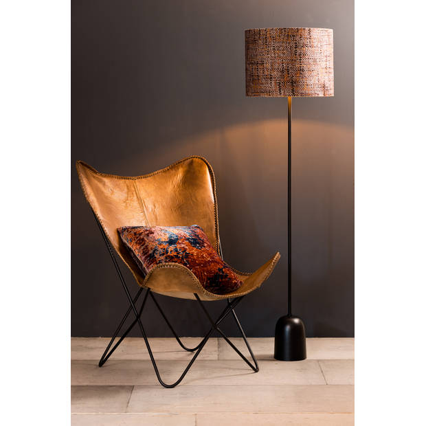 Light&living Stoel 72x72x84 cm BUTTERFLY leer bruin