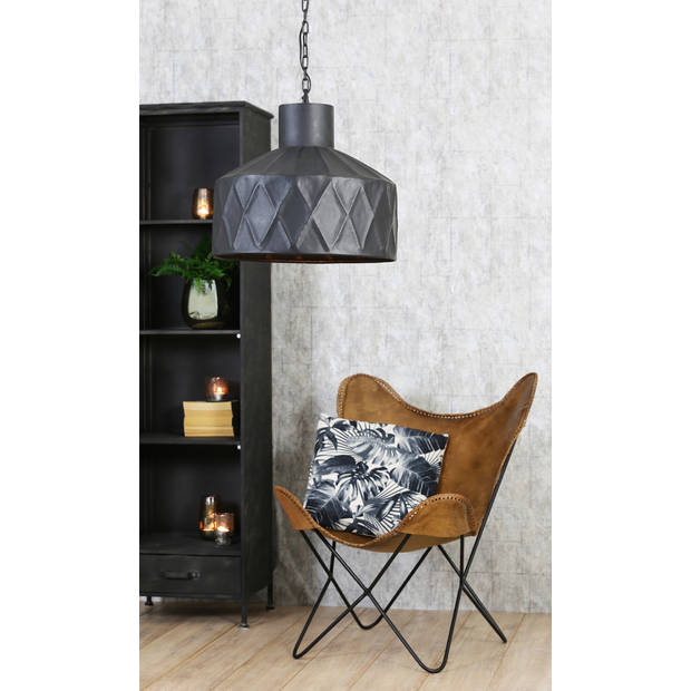 Light&living Stoel 72x72x84 cm BUTTERFLY leer bruin