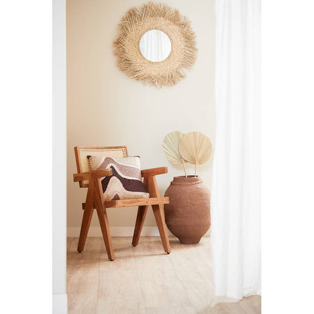 Light&living Stoel 56x53x79 cm MORAZAN hout naturel+rotan naturel