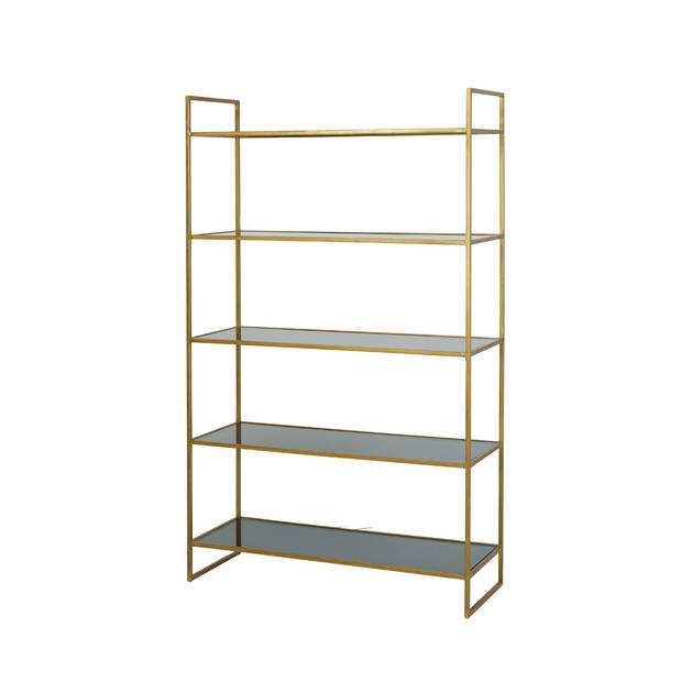 Light&living Kast open 5L 110x40x180 cm MARIKI smoke glas-goud