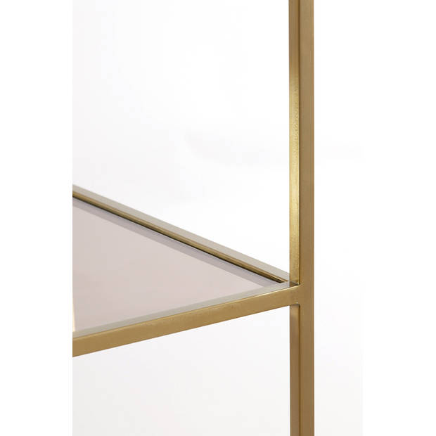 Light&living Kast open 5L 110x40x180 cm MARIKI glas bruin-licht goud