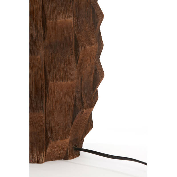 Light&living Lampvoet Ø21x46 cm TAKABE hout chocolade bruin