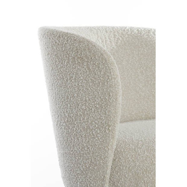 Light&living Stoel 68x67x72 cm DIEYDA bouclé crème-zwart