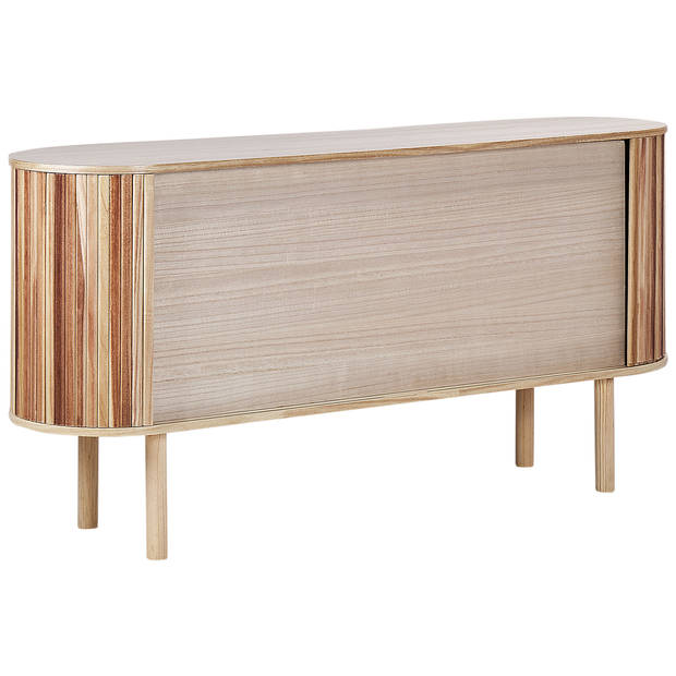 Beliani MANARA - Sideboard-Lichte houtkleur-Paulowniahout