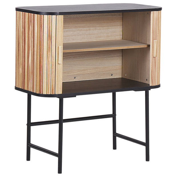 Beliani CARNEY - Sideboard-Lichte houtkleur-Paulowniahout