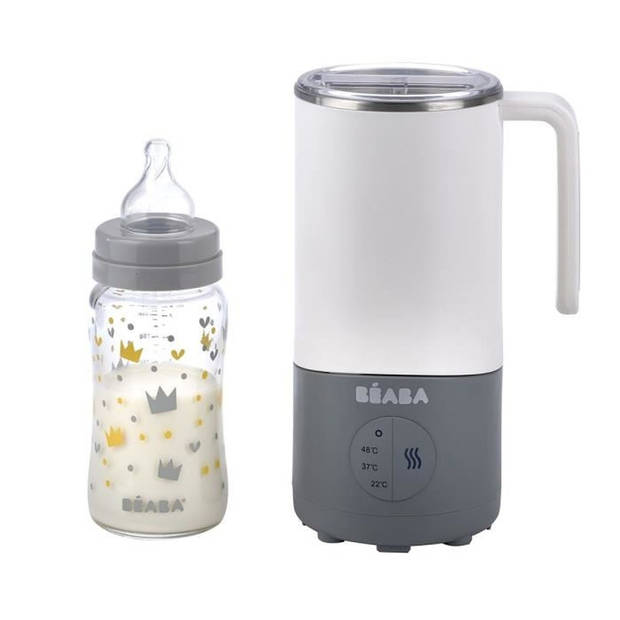 Beaba, MilkPrep Babyflesbereider - White Gray EU
