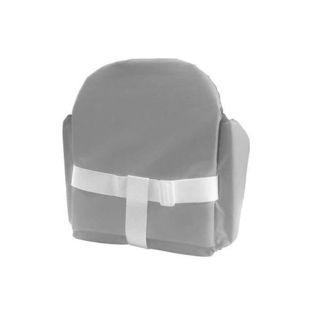 Tineo PVC-stoelkussen met riemen - grijs