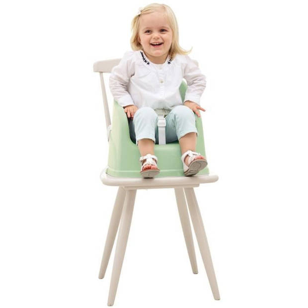 ThermoBaby Tudi Chair Booster - 6 tot 36 maanden - 3 -Point Safety Harness - Céladon Green