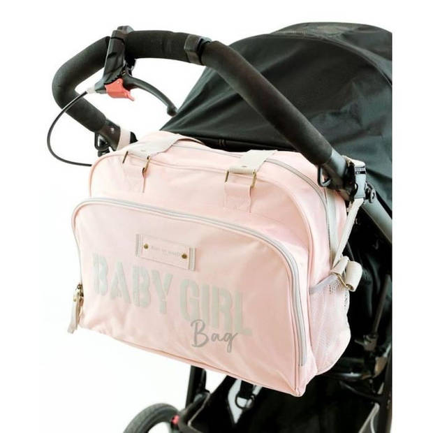 Baby op baby aan boord simpelweg babybag - rose