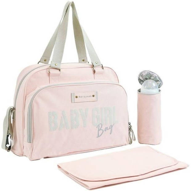 Baby op baby aan boord simpelweg babybag - rose