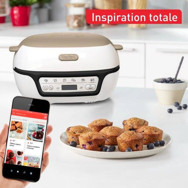 Tefal Intelligente taartmachine, 5 nauwkeurige programma's, antiaanbakvorm, 6 Creabake muffinvormen, Cake Factory