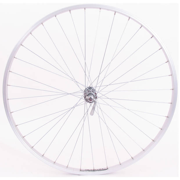 Sunrace Voorwiel 28" / 622*21 Parallex velg met QR naaf zilver