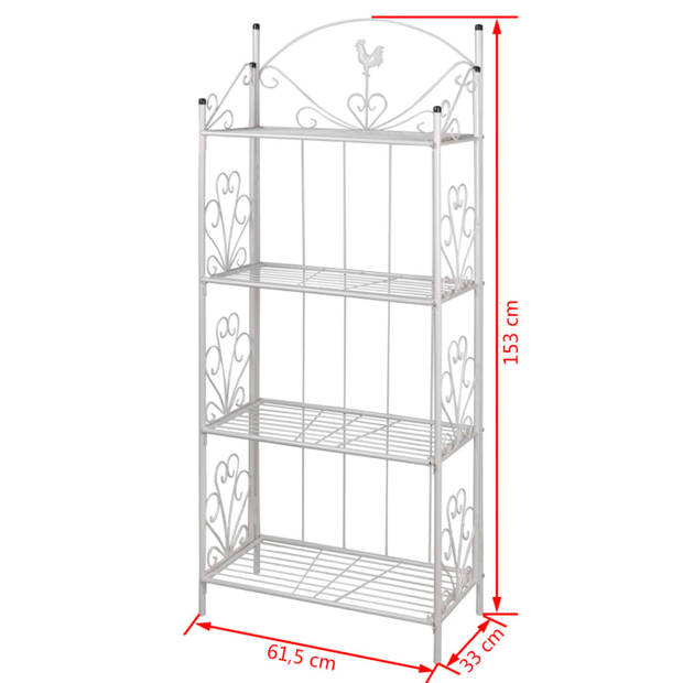 Vierkant Plantenrek Maria (wit)