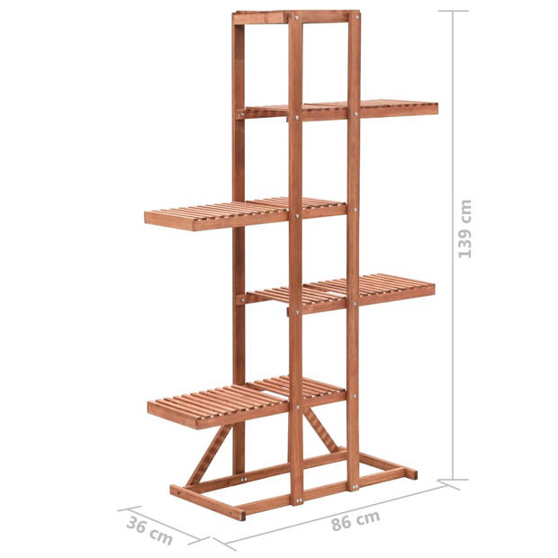 vidaXL Plantenstandaard 86x36x139 cm cederhout