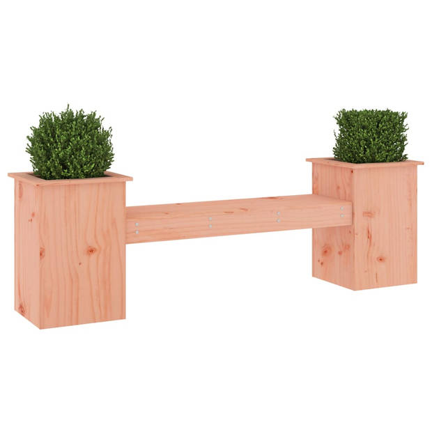 vidaXL Bankje met plantenbakken 184,5x39,5x56,5 cm grenenhout douglas