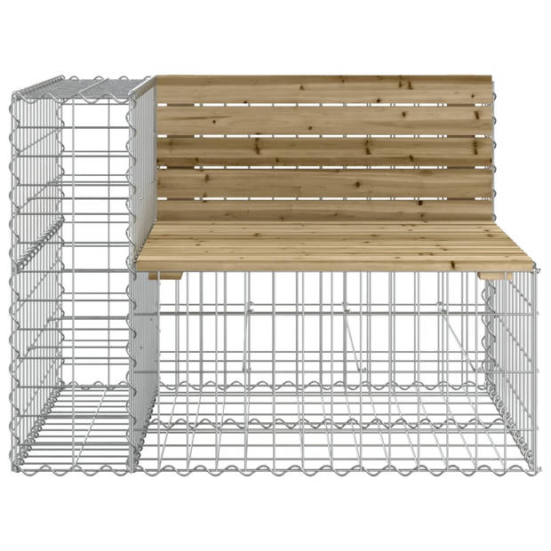 vidaXL Tuinbank schanskorfontwerp 184x71x65,5 cm geïmpregneerd hout