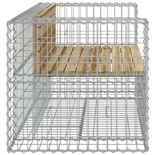 vidaXL Tuinbank schanskorfontwerp 143x71x65,5 cm geïmpregneerd hout