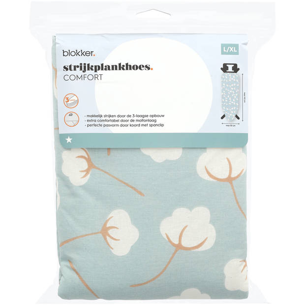 Blokker Strijkplankhoes Comfort L/XL - Cotton - 140 x 50 cm