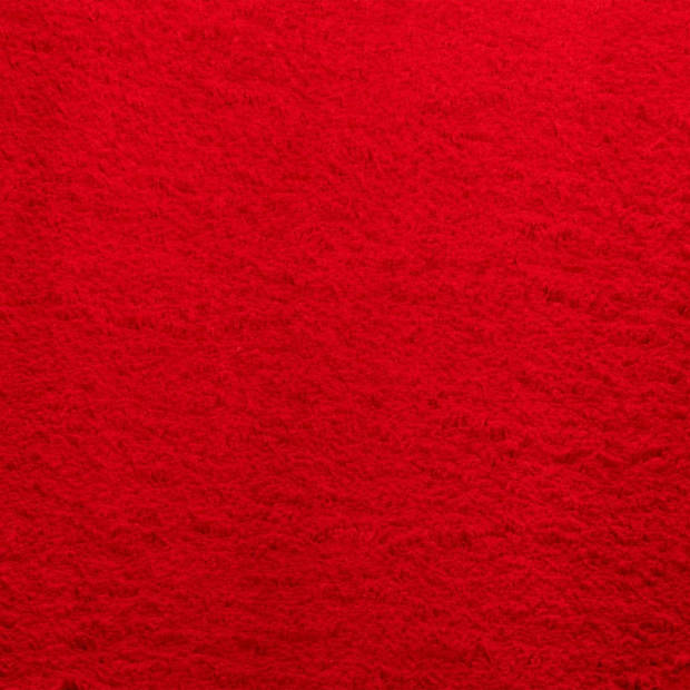 vidaXL Vloerkleed HUARTE laagpolig zacht wasbaar 120x170 cm rood