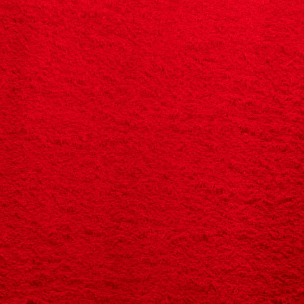 vidaXL Vloerkleed HUARTE laagpolig zacht wasbaar 60x110 cm rood